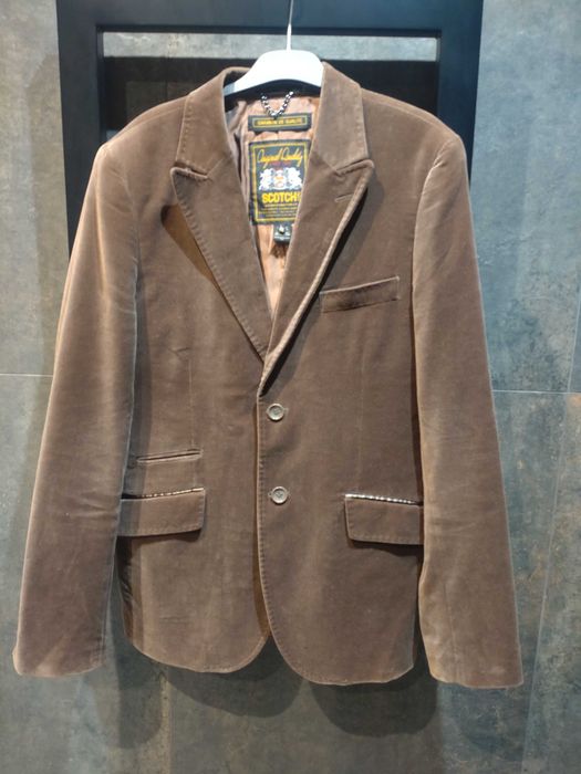 Чоловічий  піджак scotch & soda amsterdam couture р. 50-52 оксамит
