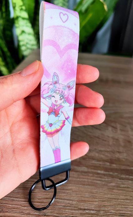 Sailor Moon - skórzany breloczek Sailor Chibi Moon.
