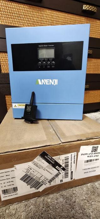 Гибридный солнечный инвертор ANENJI 4200W 24V MPPT WiFi (500V PV)