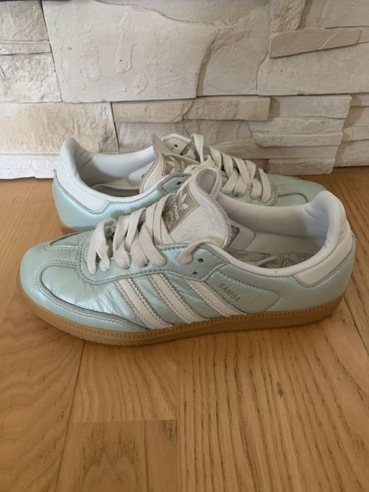 Adidas Samba OG Linen Green Metallic miętowe skóra r. 38 2/3 (IG1965) Box