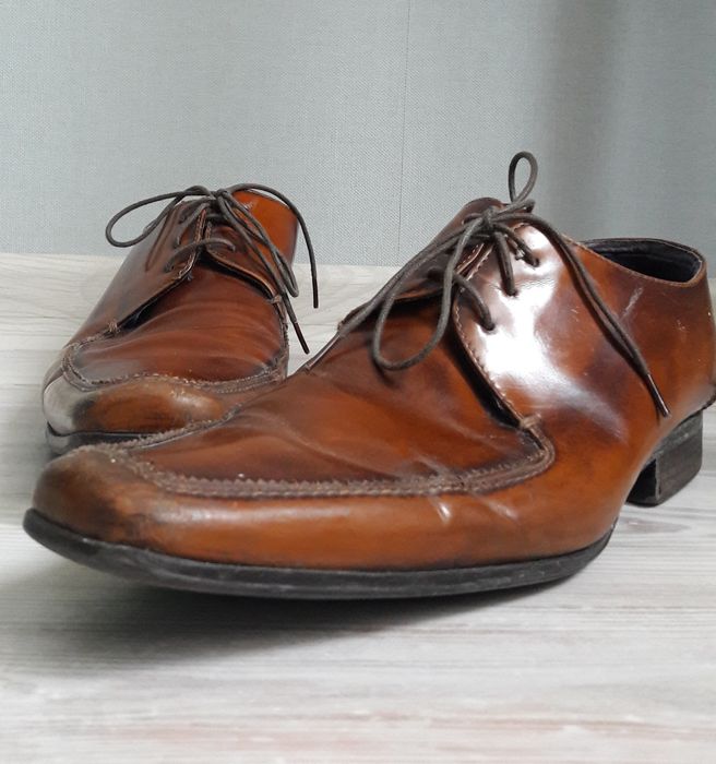 Кожаные мужские туфли Lavorazione Artiginale 45р. 31,5см