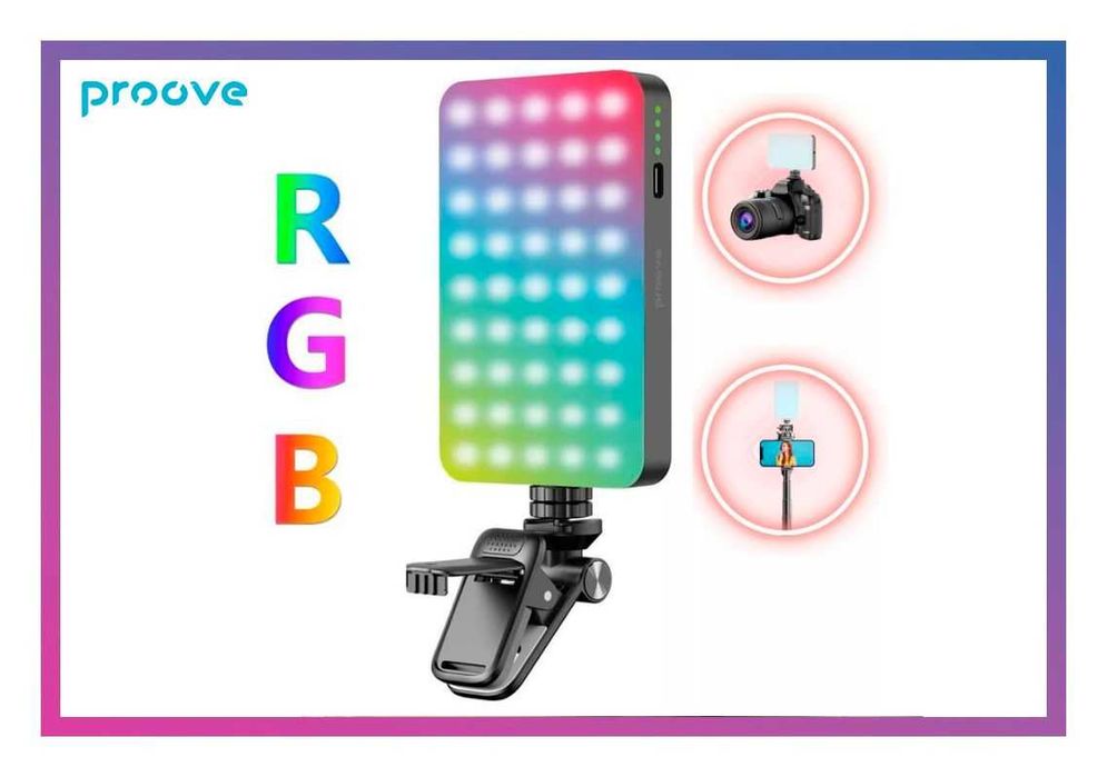 Відеосвітло селфі лампа для тік ток PROOVE LED селфи лампа для блогера