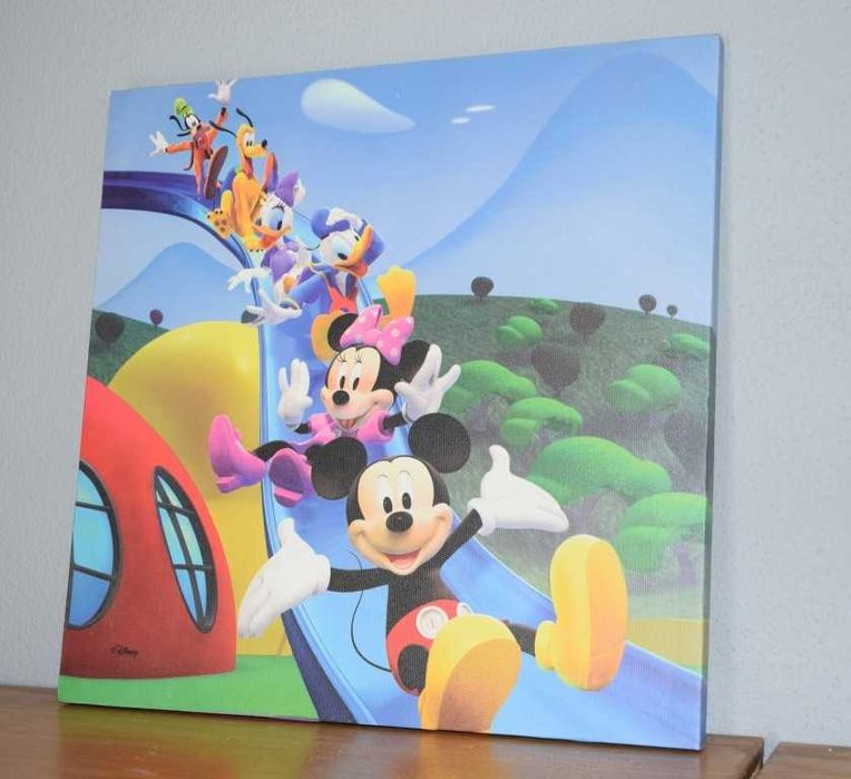 Quadro de parede da Disney – Turma do Mickey