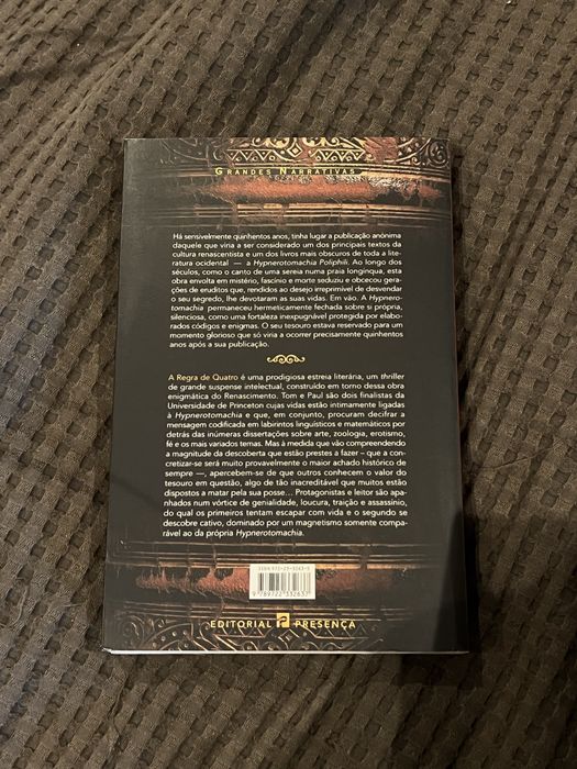 Livro A Regra de Quatro - Ian Caldwell e Dustin Thomanson