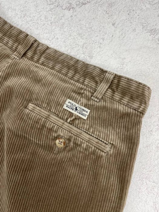 Кавові вінтажні вельветові брюки polo ralph lauren, штани, штаны