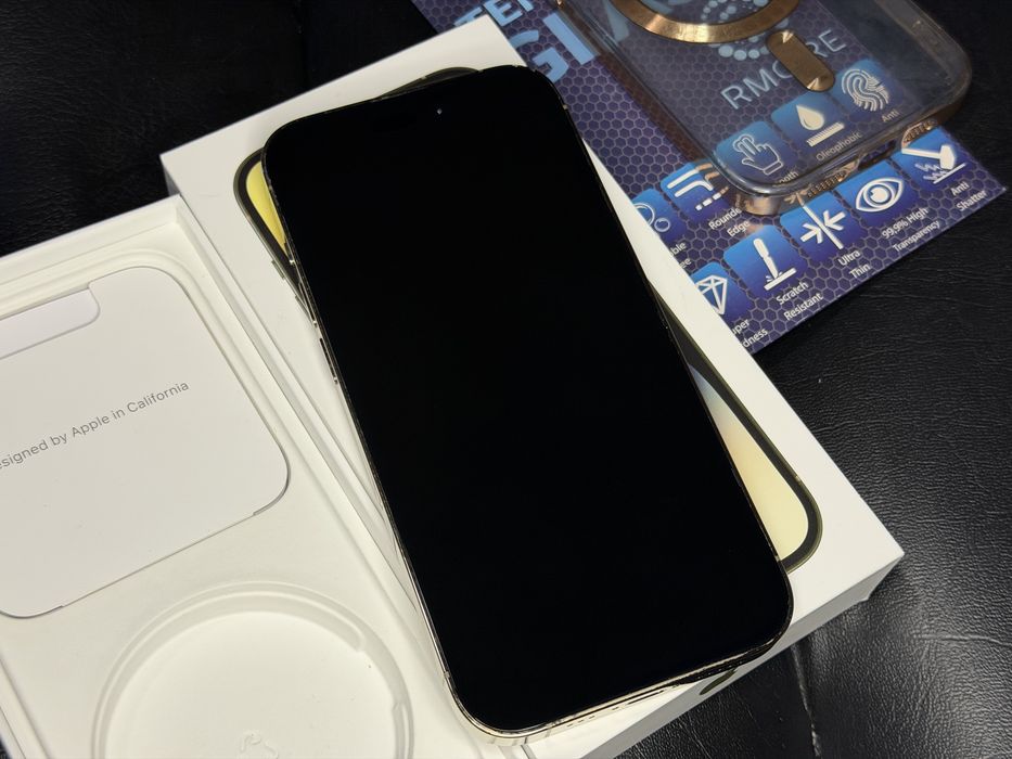[128GB, 100%, 120HZ] iPhone 14 pro - ZLOTY. Opis!
