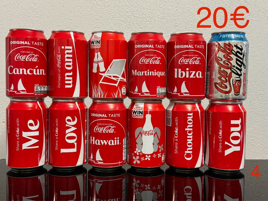 Latas coca-cola