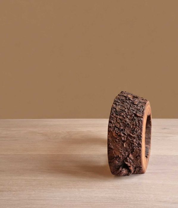 Ваза ручної роботи з вишневого дерева   мінімалістичний декор