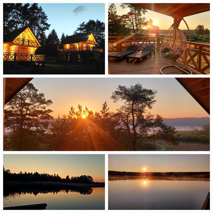 Domek z Jacuzzi nad jeziorem ferie wakacje weekend wolne