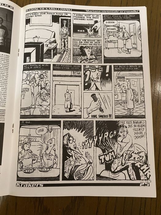 Krakers 18 ( 2001/04 )  magazyn komiksowy, komiks Michaś Potrafi