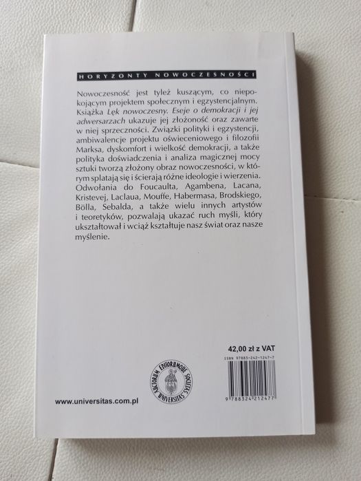 Koczanowicz Lęk nowoczesny, eseje o demokracji