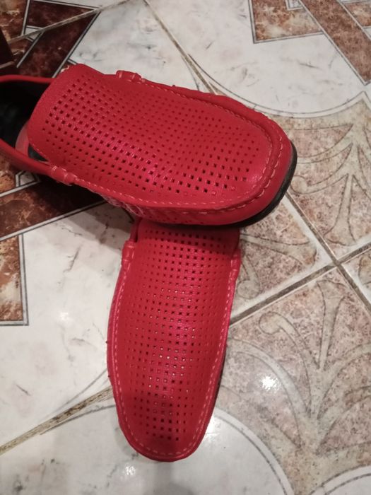 Кожаные мужские макасины.