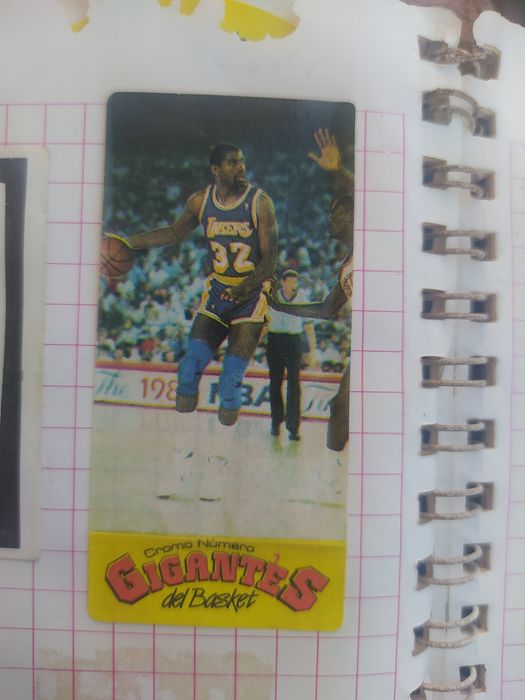Basketball Giants Chrome Elastic Tablets No. 1 Magic Johnson Holy Grail Recovered