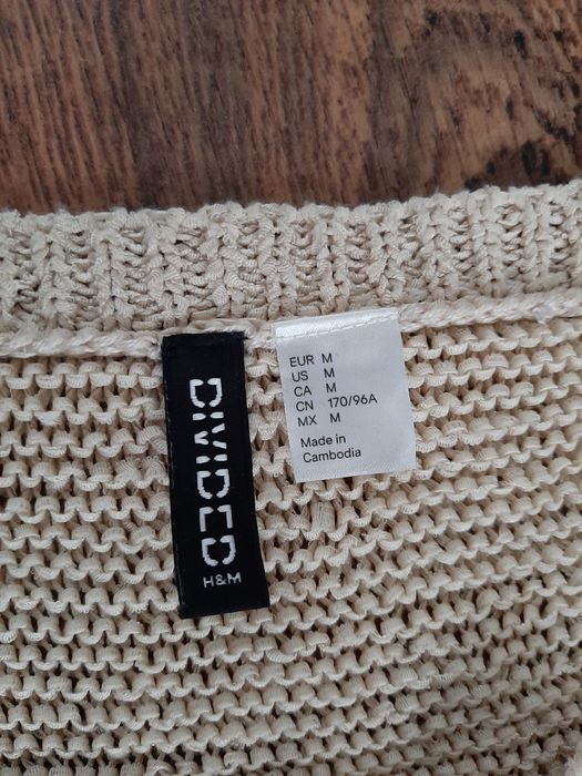 Luźna bluzka długi rękaw H&M r. M