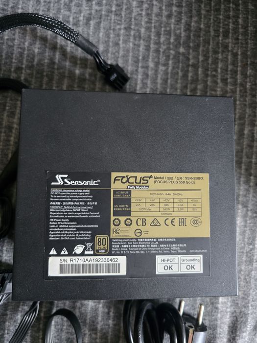 Fonte de alimentação Seasonic Focus Gold 550w