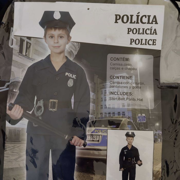 Traje Polícia criança