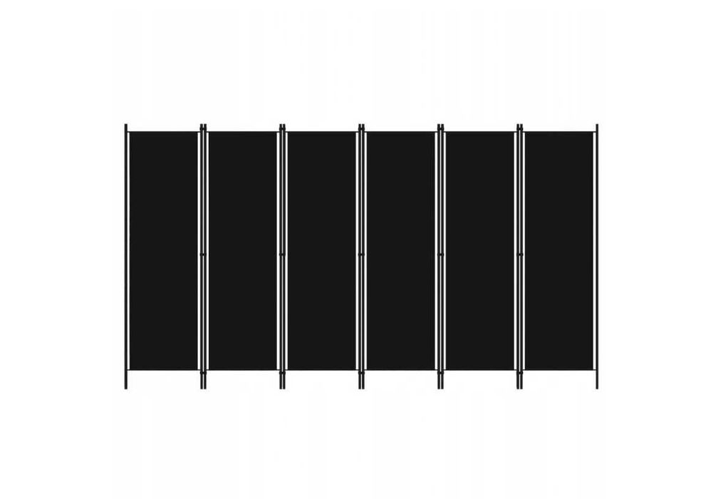 PARAWAN ŚCIANKA DZIAŁOWA 300 x 180 cm CZARNY przegroda q