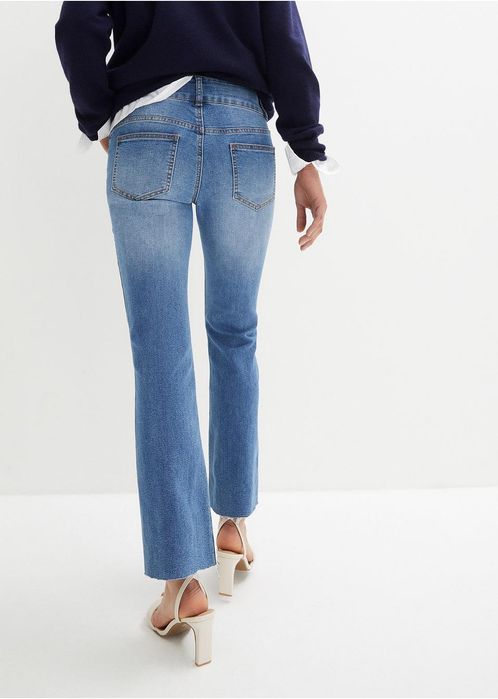 B.P.C jeansy bootcut 7/8 z połyskującymi zdobieniami ^46