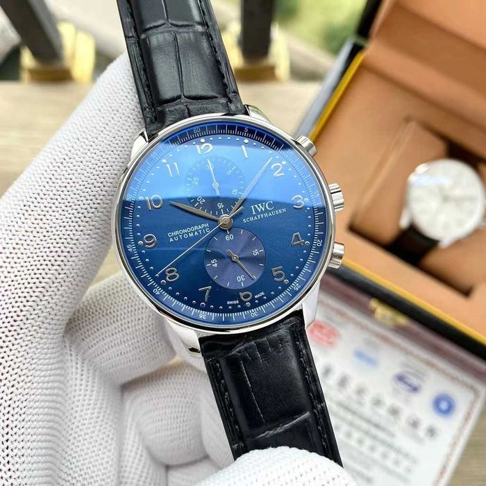 Годинник автоматичний IWC portugieser Chronograph Синій