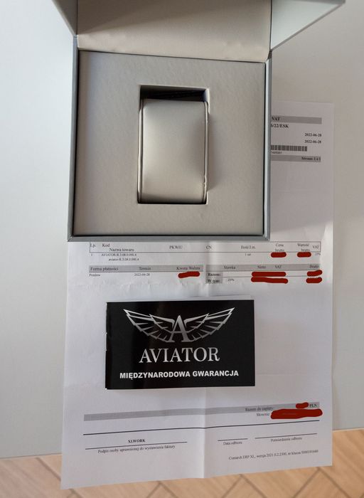 Zegarek Aviator Swiss Made R.3.08.0.090.4