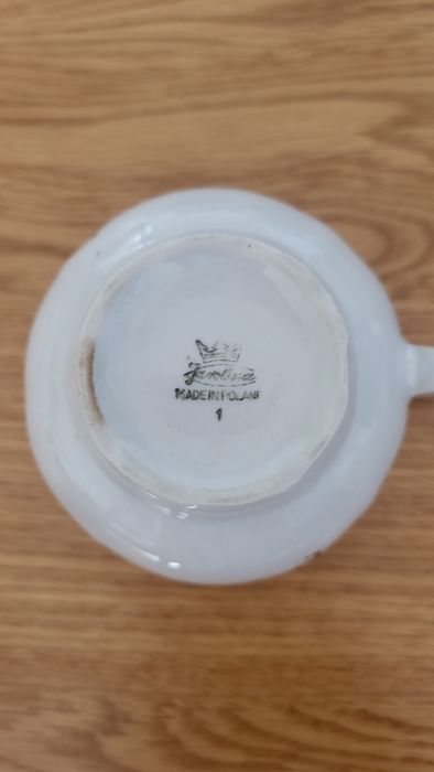 Serwis do kawy i herbaty, porcelana z lat 70-tych, KAROLINA