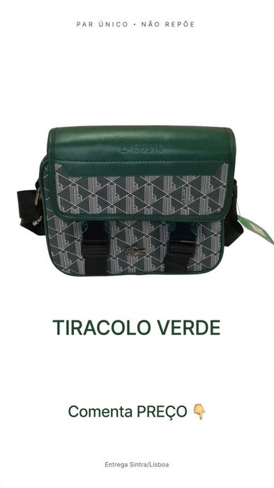 Bolsa Lacoste Tiracolo Nova 2 Cores