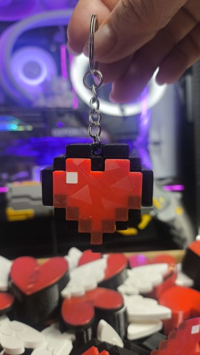Breloki walentynkowe 3D Minecraft | 14 lutego | Prezent na Walentynki