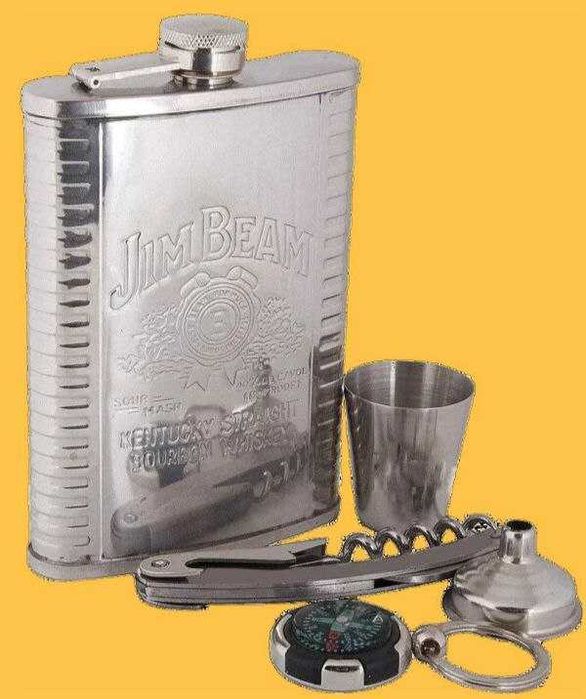 Подарунковий набір з флягою Jim Beam