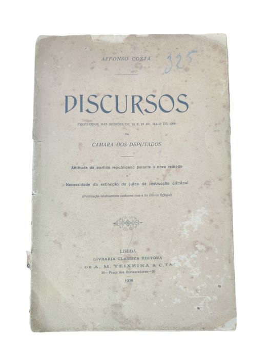 Livro Discursos de Dr. Affonso Costa