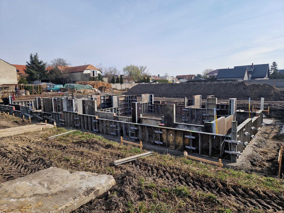 Szalunki fundamentowe, szalunek ścienny wynajem wypożyczanie