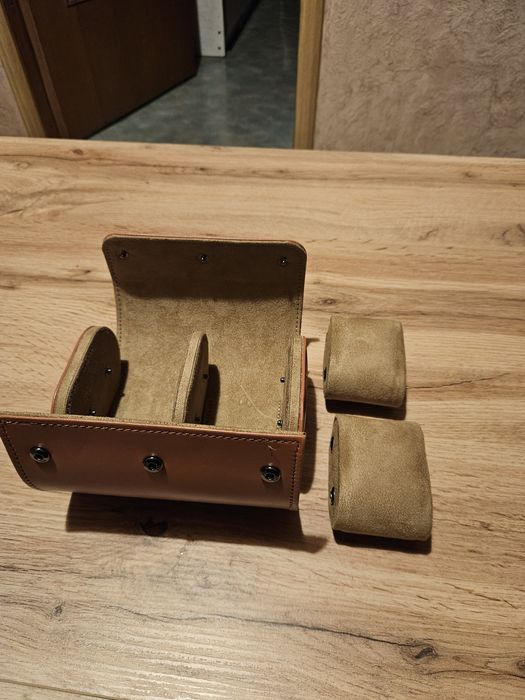 Skórzane etui pokrowiec pudełko na zegarki