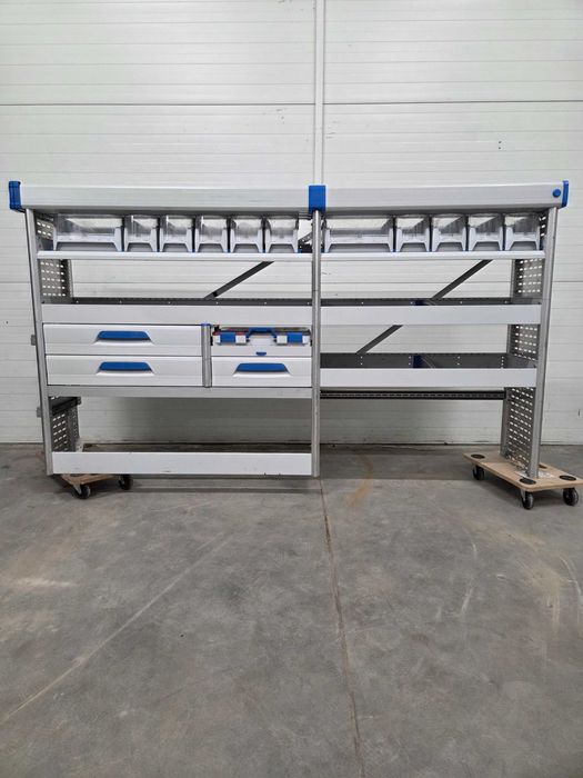 Zabudowa serwisowa warsztatowa  Custom Trafic T7  L2 regały do busa