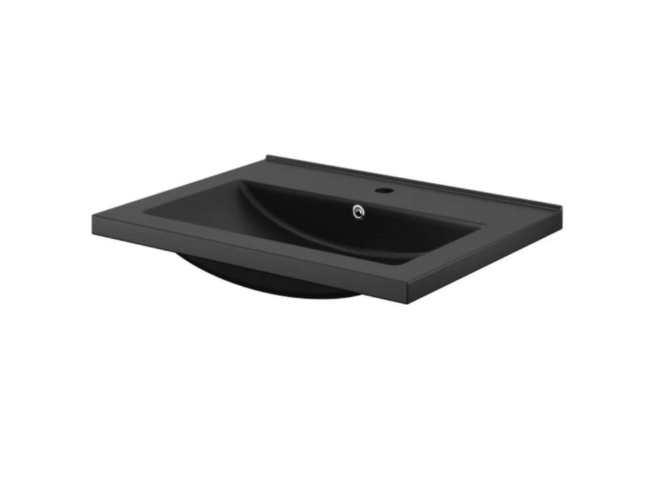 Lavatório Cerâmico Preto mate 80cm