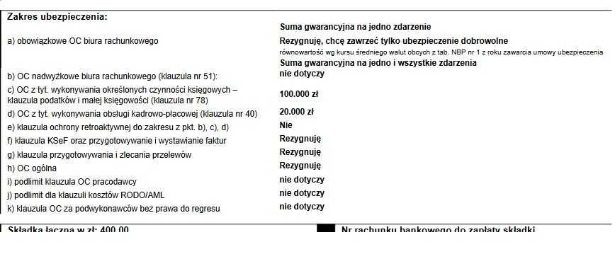 Biuro Rachunkowe Ryczałt, Kpir, vat - 100 zł brutto  KSEF