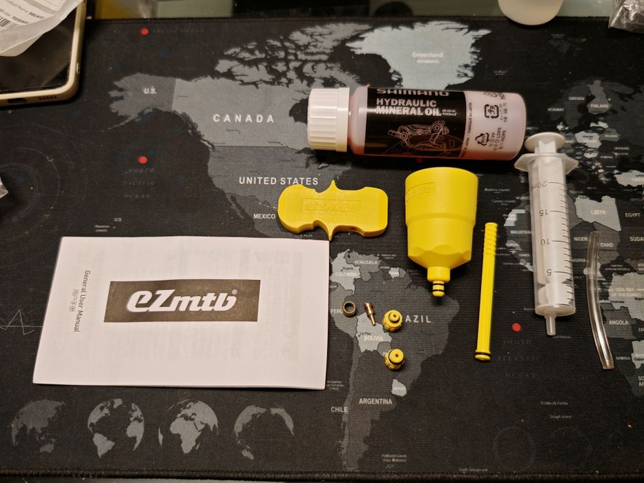 Zestaw do odpowietrzania hamulców  shimano br Mt420 mt520 ok 60 ml