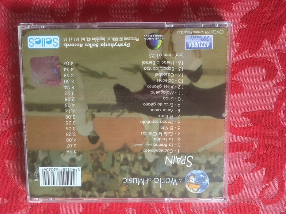 Cd z muzyką hiszpańską