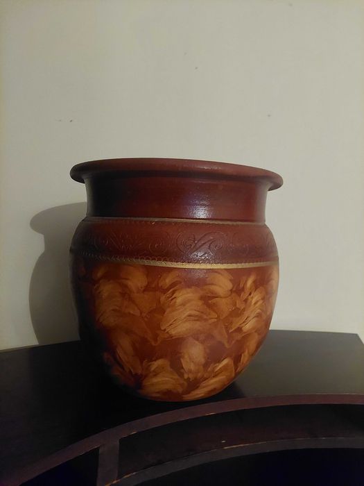 Elegsnte pote cerâmico decorativo