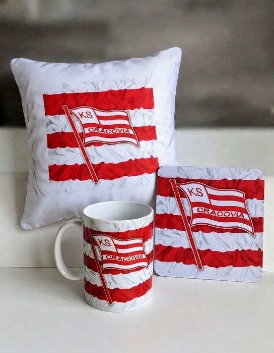 Cracovia prezent dla kibica piłki nożnej dla niego Ekstraklasa poduszk