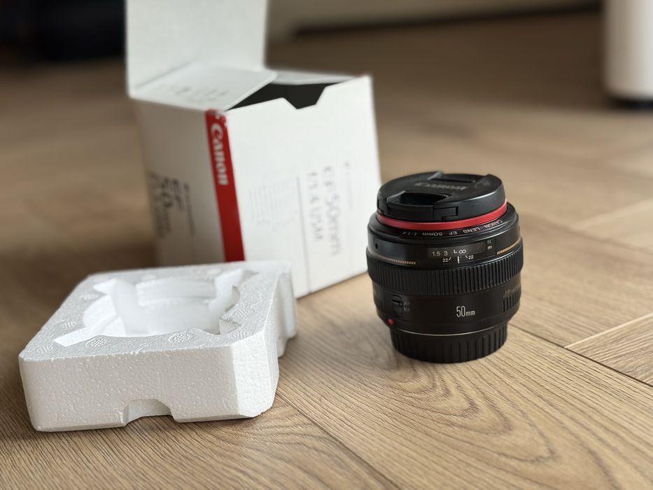 Obiektyw Canon 50 1.4 USM UV okazja zestaw EF