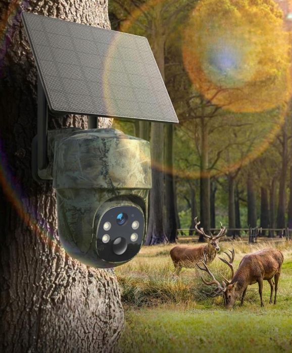 Kamera zewnętrzna GNCC Outdoor Cam 4G z panelem solarnym, 360° GW3