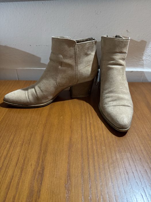 Botins Camursa creme 37