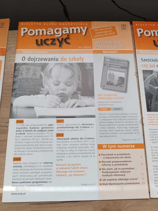 Pomagamy uczyć- 7 biuletynów Klubu Nauczyciela Wychowanie Przedszkolne