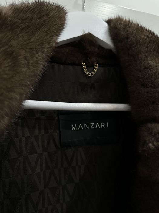 Норковая шуба коричневого цвета, размер 40