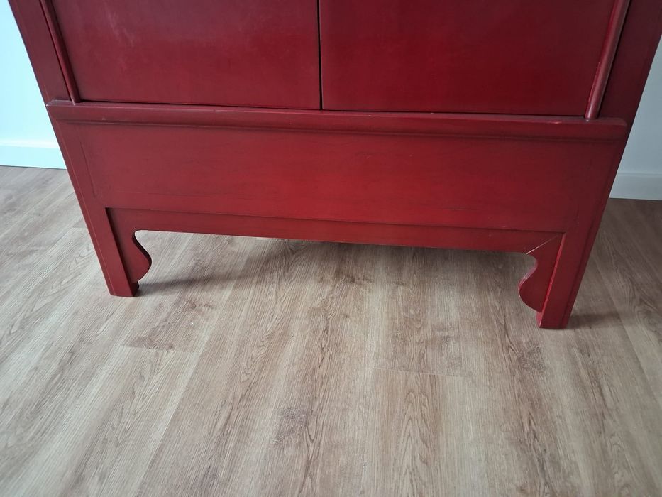 Móvel chinês vermelho - ótimo estado
