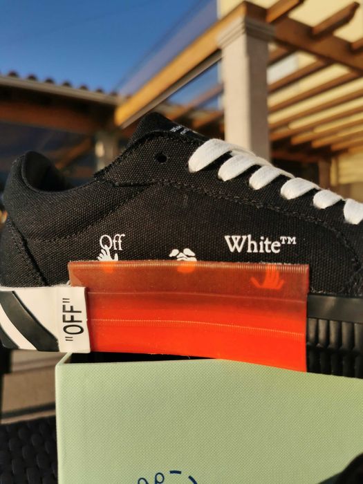 Off-White Low Vulcanized canvas sneakers Black