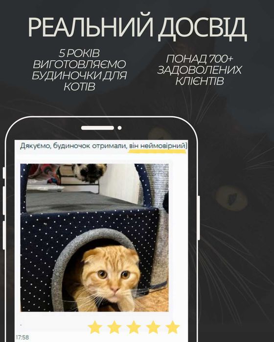 Розпродаж! Будиночки для котів з кігтеточкою та іграшкою.