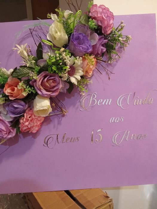 Casamento/Aniversário 15 Anos/Placa Bem vindos