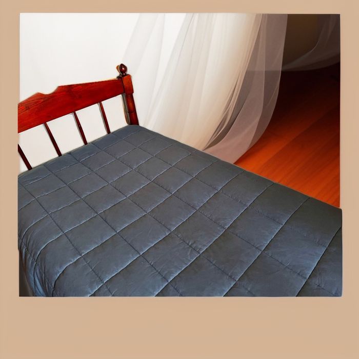 ZOBACZ Kołdra obciążeniowa szara 6,8 kg stres lęk gravity blanket