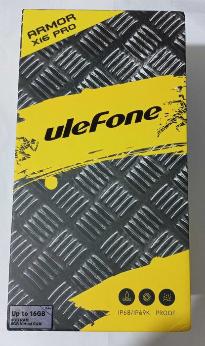 Ulefone Armor X16 Pro 33 bateria 10360 Mha 8 ram e 256 Rom com fatura e capas gel.