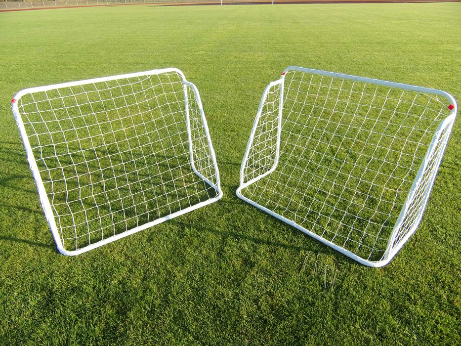 Zestaw dla dzieci 2 bramki piłkarskie z siatką bramka 125cm 2szt